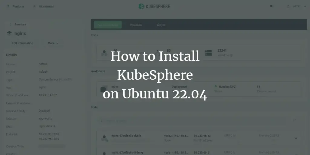How to Install KubeSphere on Ubuntu 22.04