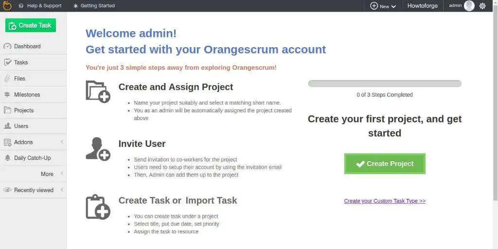 How to Install and Configure OrangeScrum on Ubuntu 18.04 LTS