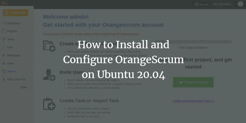 How to Install and Configure OrangeScrum on Ubuntu 20.04