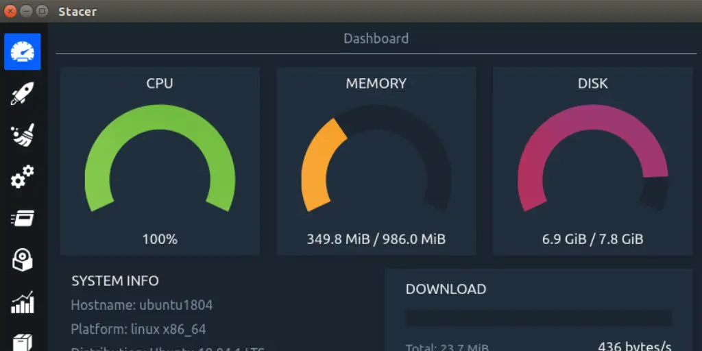 How to install Stacer System Monitor on Ubuntu 18.04 LTS