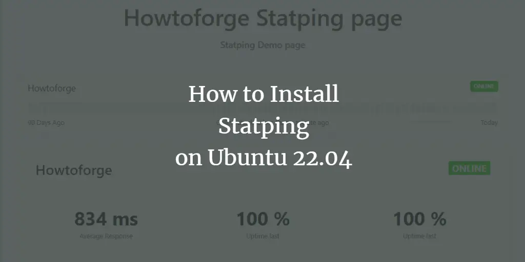 How to Install Statping on Ubuntu 22.04