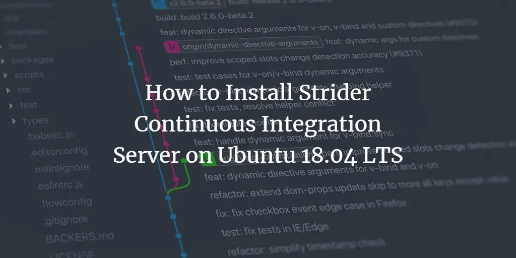 How to Install Strider Continuous Integration Server on Ubuntu 18.04 LTS