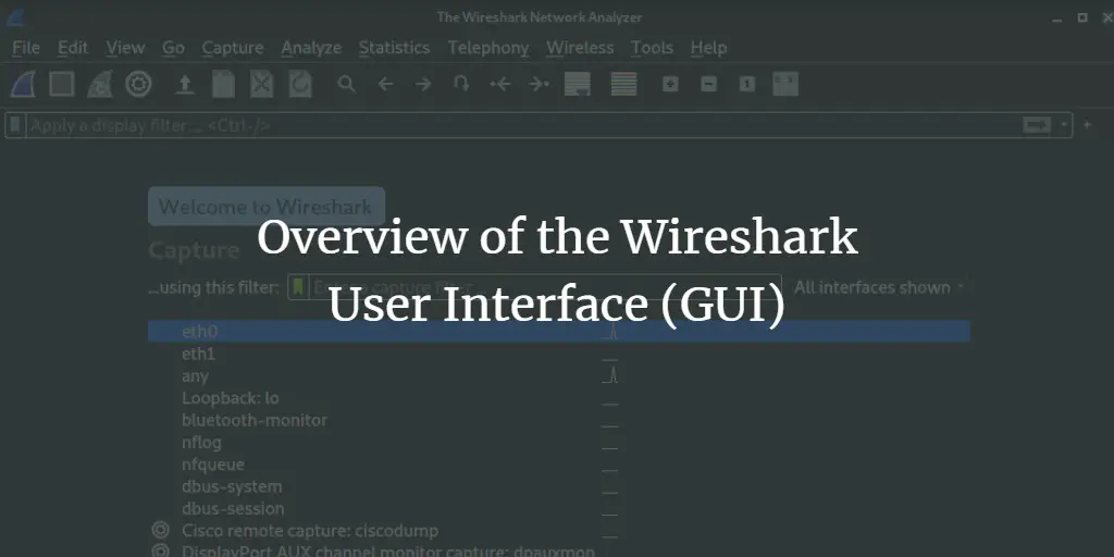 Overview of the Wireshark User Interface (GUI)
