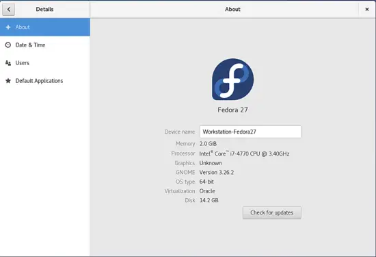 Hostname settings