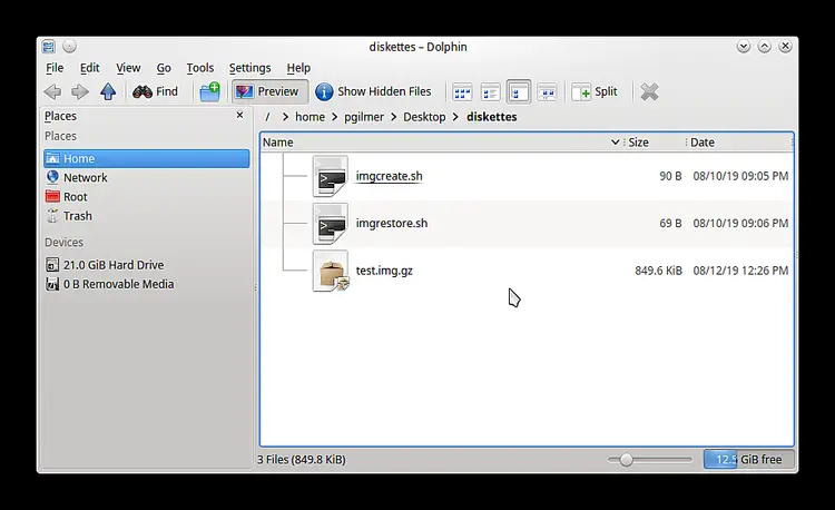 img files in file manager