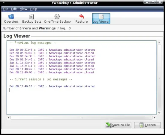 FWBACKUPS TOOL