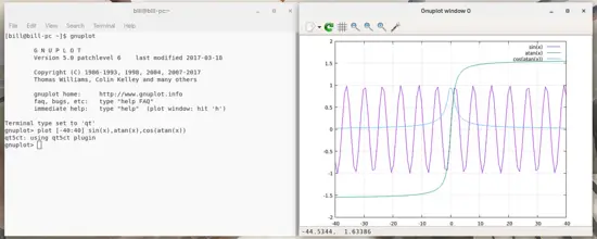 GNUPlot Mathematic Functions