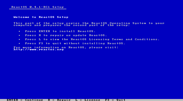 Getting started with ReactOS