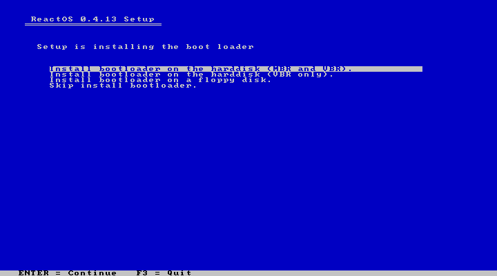 Install Bootloader