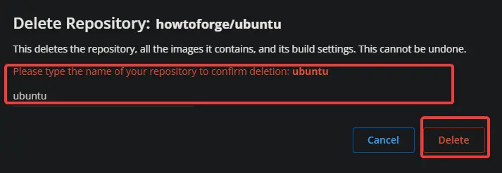delete an image 