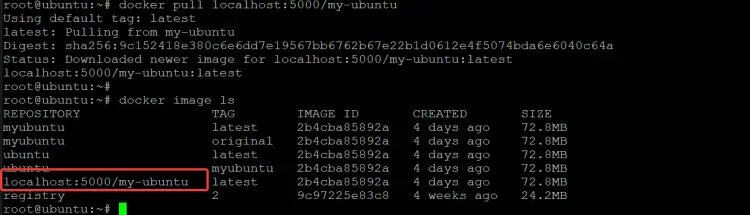  list all the images on your docker host