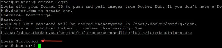log in to the Docker Hub registry