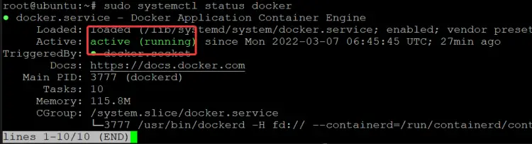 make sure Docker is running.