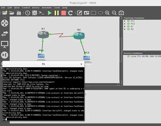 Open router console.