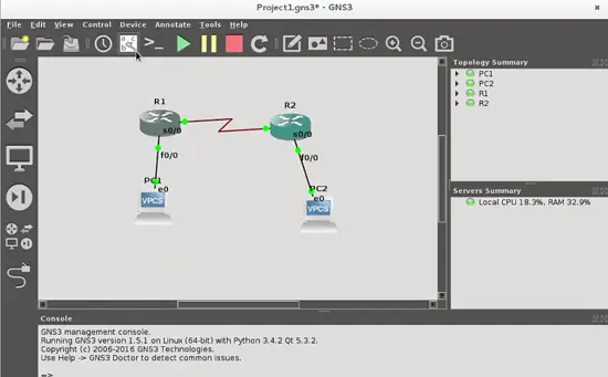 Our Topology with labels on.