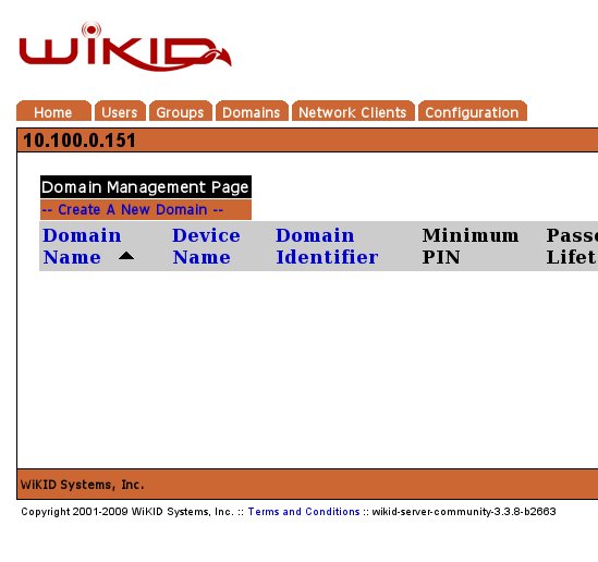 Create a WiKID Domain