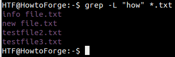 Grep inverse match