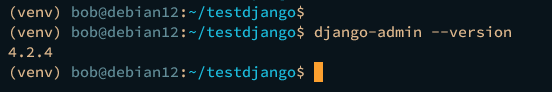 checking django version