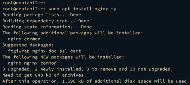 install nginx
