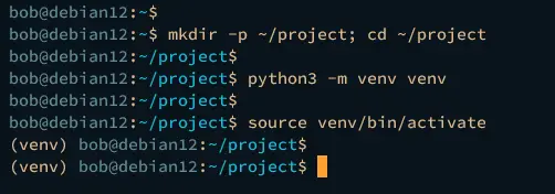 create virtual environment python