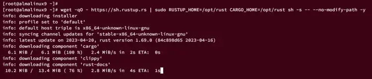 installing rustup