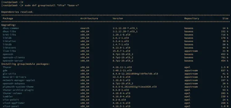 install xfce desktop
