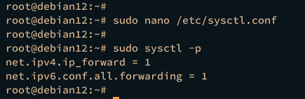 enable port forwarding