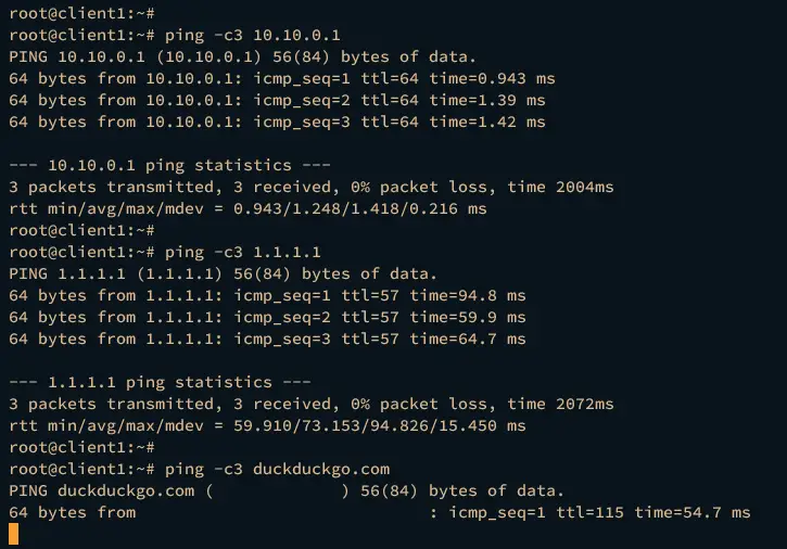 check ping