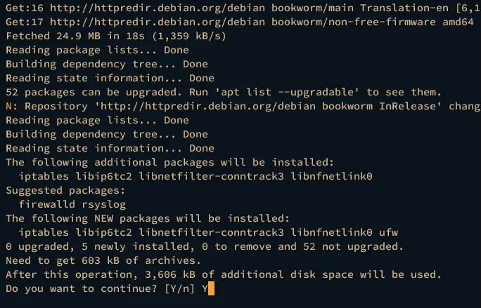 install ufw