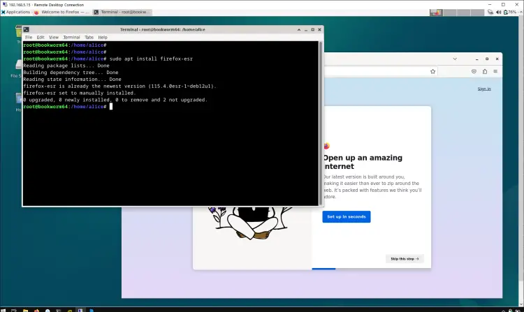 install graphical apps to RDP Server