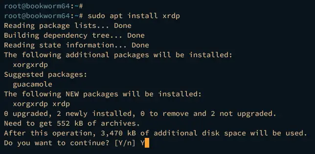 install xrdp