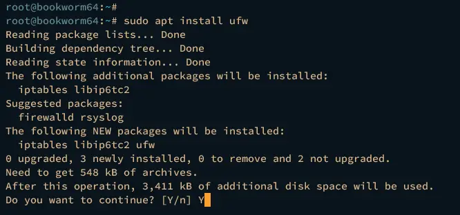 install ufw