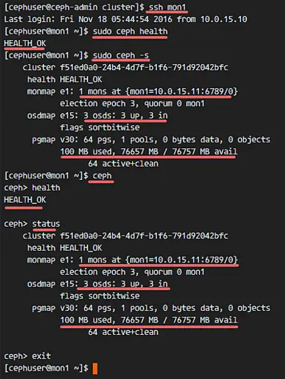 Ceph Cluster Help