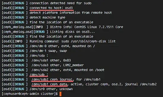 OSD nodes successfully added to the cluster