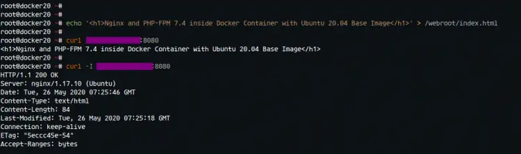 create index.html page