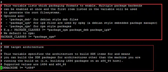 Set PACKAGE_CLASSES and SDKMACHINE