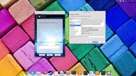 Boinc manager settings