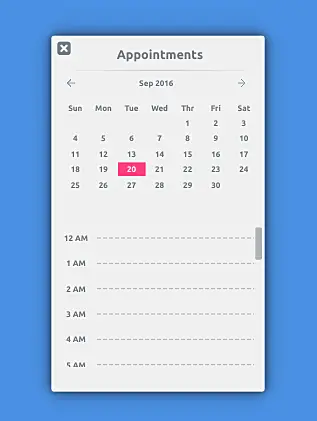 Calendar Widget