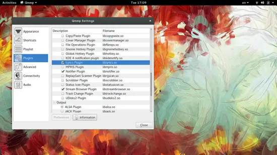 Qmmp Lyrics plugin.