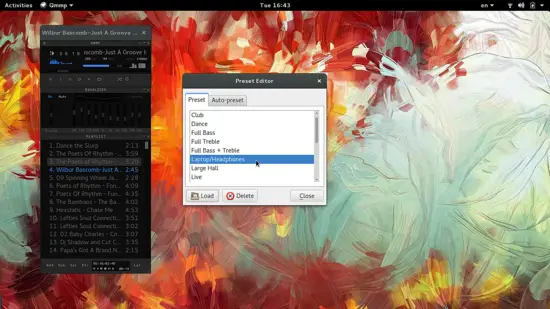 Qmmp preset editor.