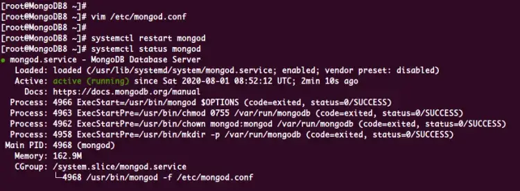 Enable MongoDB authentication