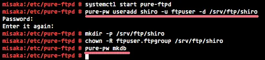 Add a pure-pw user