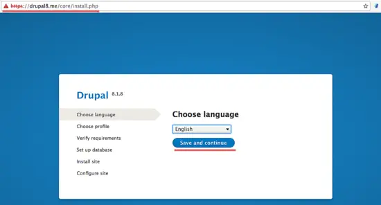 Chose language