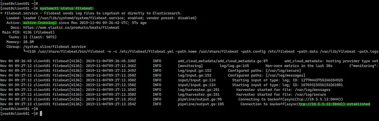 result from CentOS server