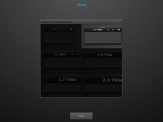 Window sizing.