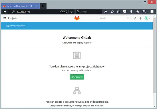 Gitlab Dashboard