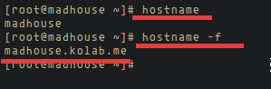 Set the Hostname on CentOS.