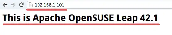 Apache works on OpenSuSE Leap