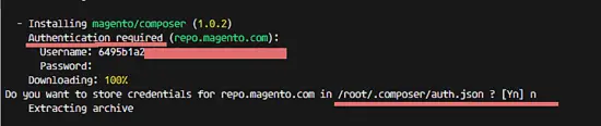 Install magento with composer
