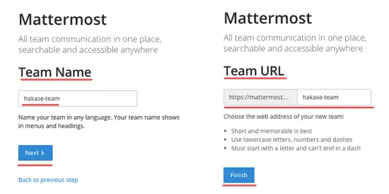 Create a Team in Mattermost